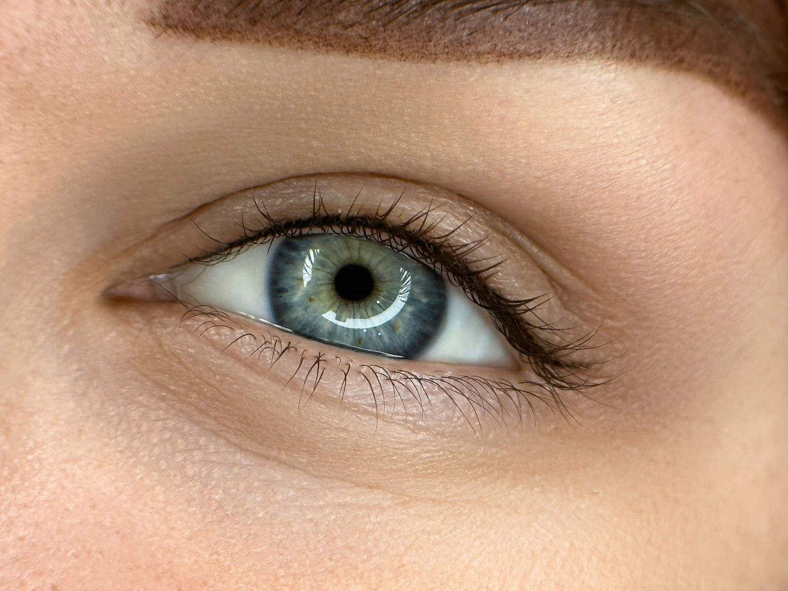 Detail einer Wimpernkranz-Verdichtung